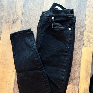 Baldwin Ultra High Rise SkinnyJean in Black Size 25